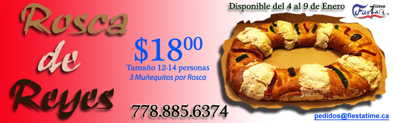 Fiesta Time te trae a tu mesa la tradicional Rosca de Reyes